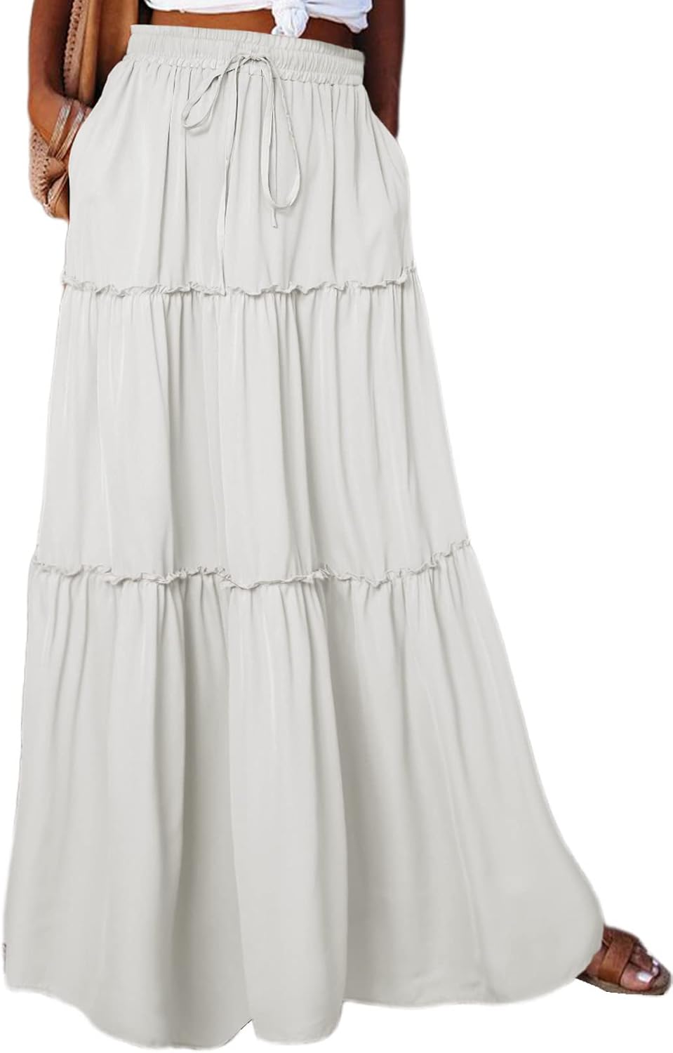 Boho Floral Print Maxi Skirt for Women - Stylish and Comfortable