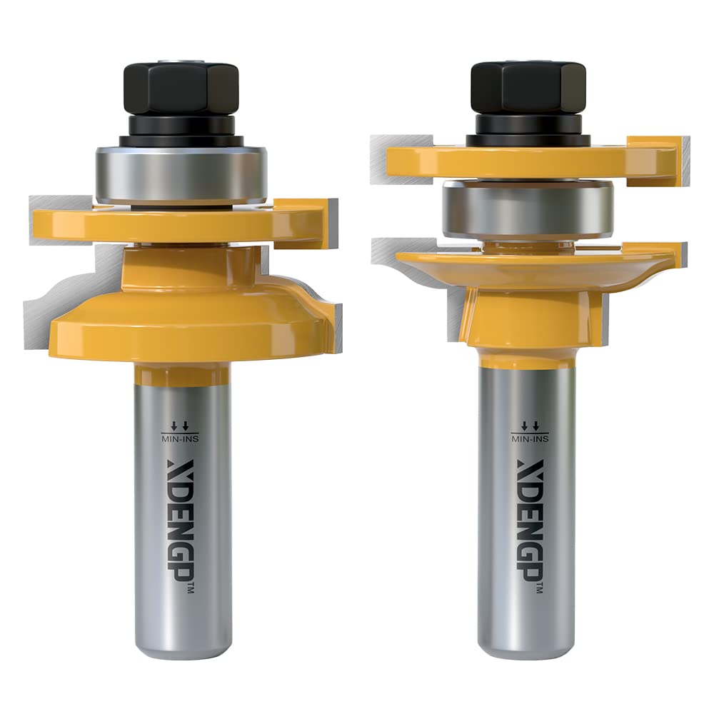 2PCS Ogee Style Rail and Stile Router Bits Set for Cabinet Frames