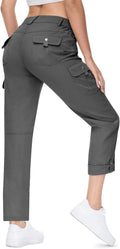 Women's Convertible Hiking Pants - Quick Dry Roll-Up Capris