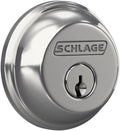 SCHLAGE B60N625 Deadbolt Keyed 1 Side Bright Chrome - Heavy Duty