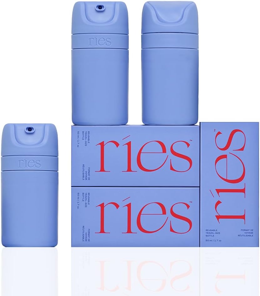 Travel Toiletry Bottles Set of 3 for Shampoo and Conditioner