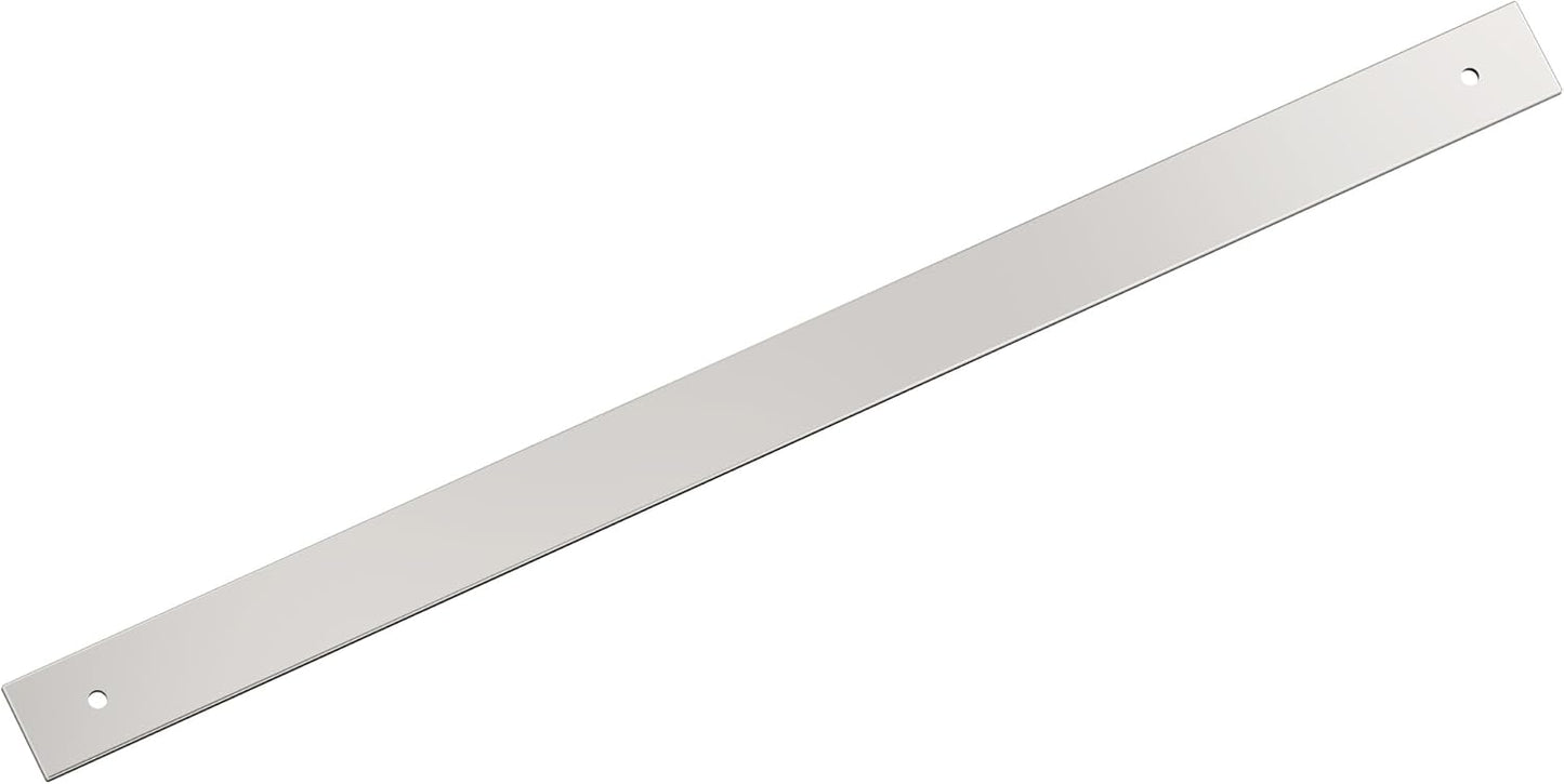 Amerock Ladera 18 inch Polished Nickel Cabinet Pull Backplate