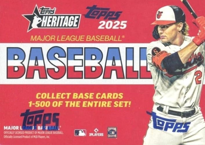 2025 Topps Heritage Baseball Blaster Box with Exclusive Cards