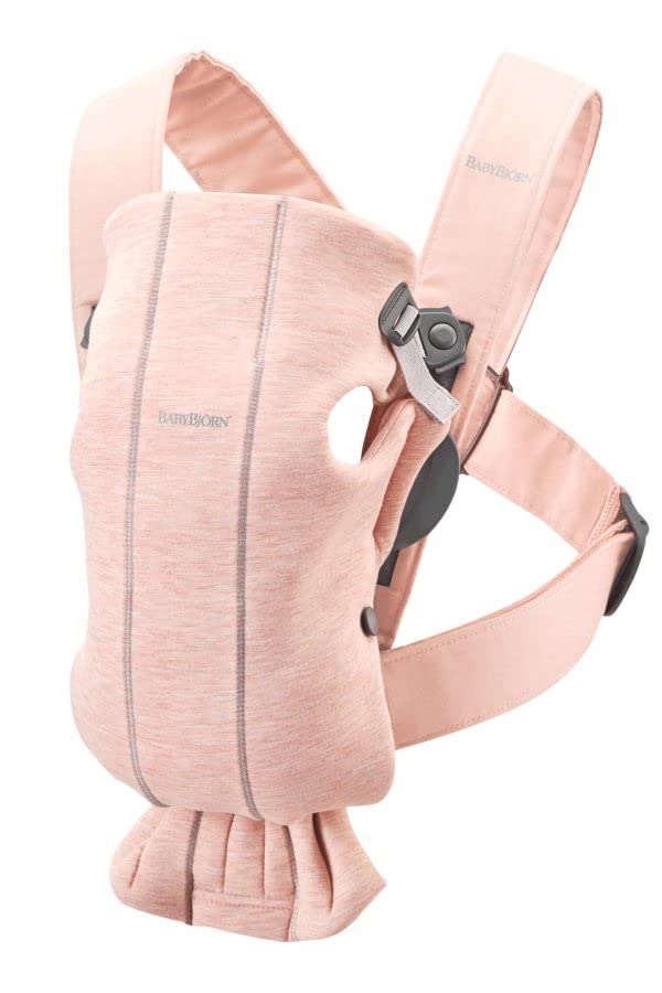 BabyBjrn Mini Baby Carrier: Comfy 3D Jersey in Light Pink