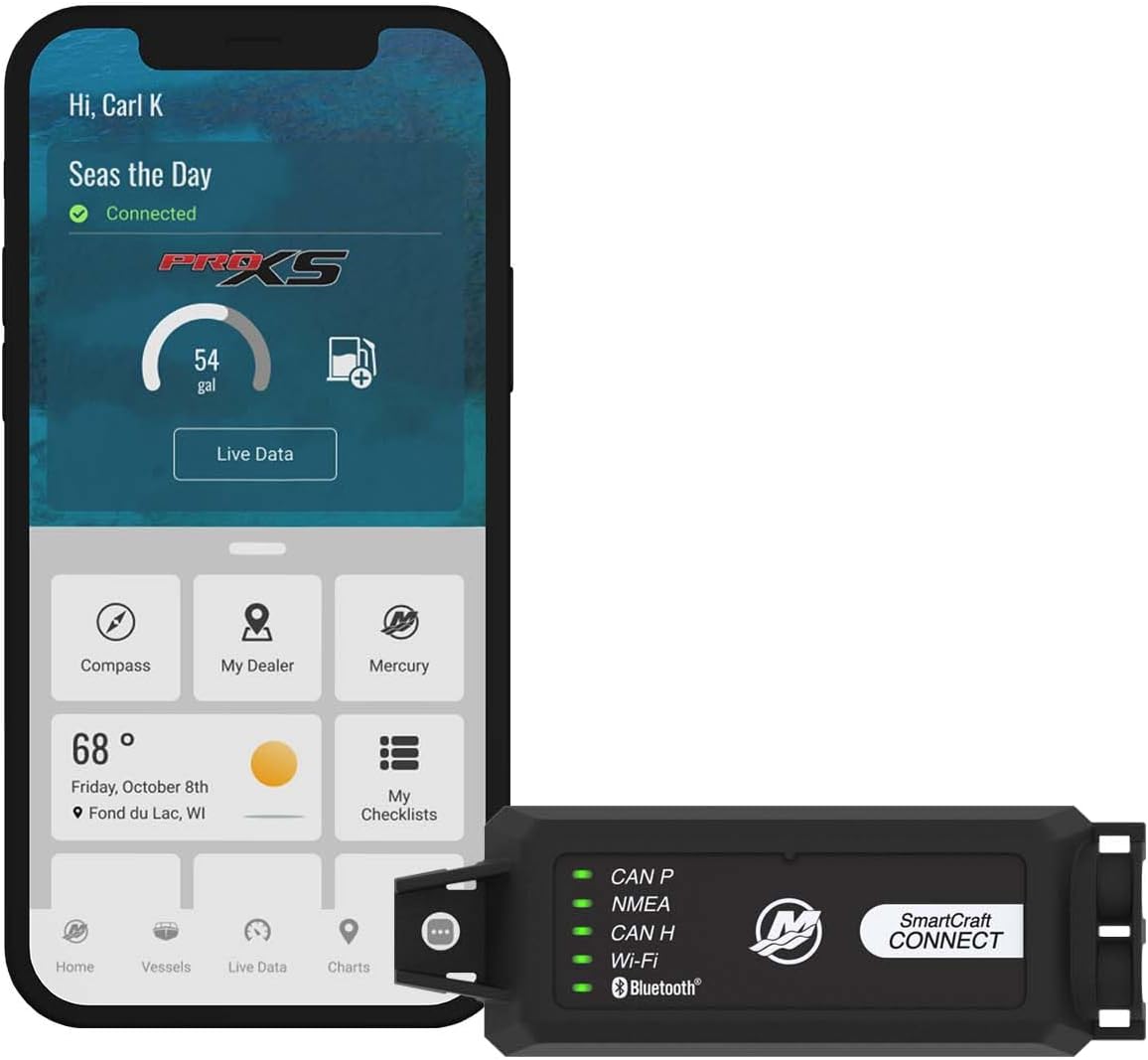 MERCURY Marine SmartCraft Connect Mobile: Outboard Engine System
