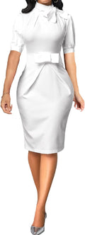 Xinlees Women's Elegant Business Knee Length Bodycon Dress