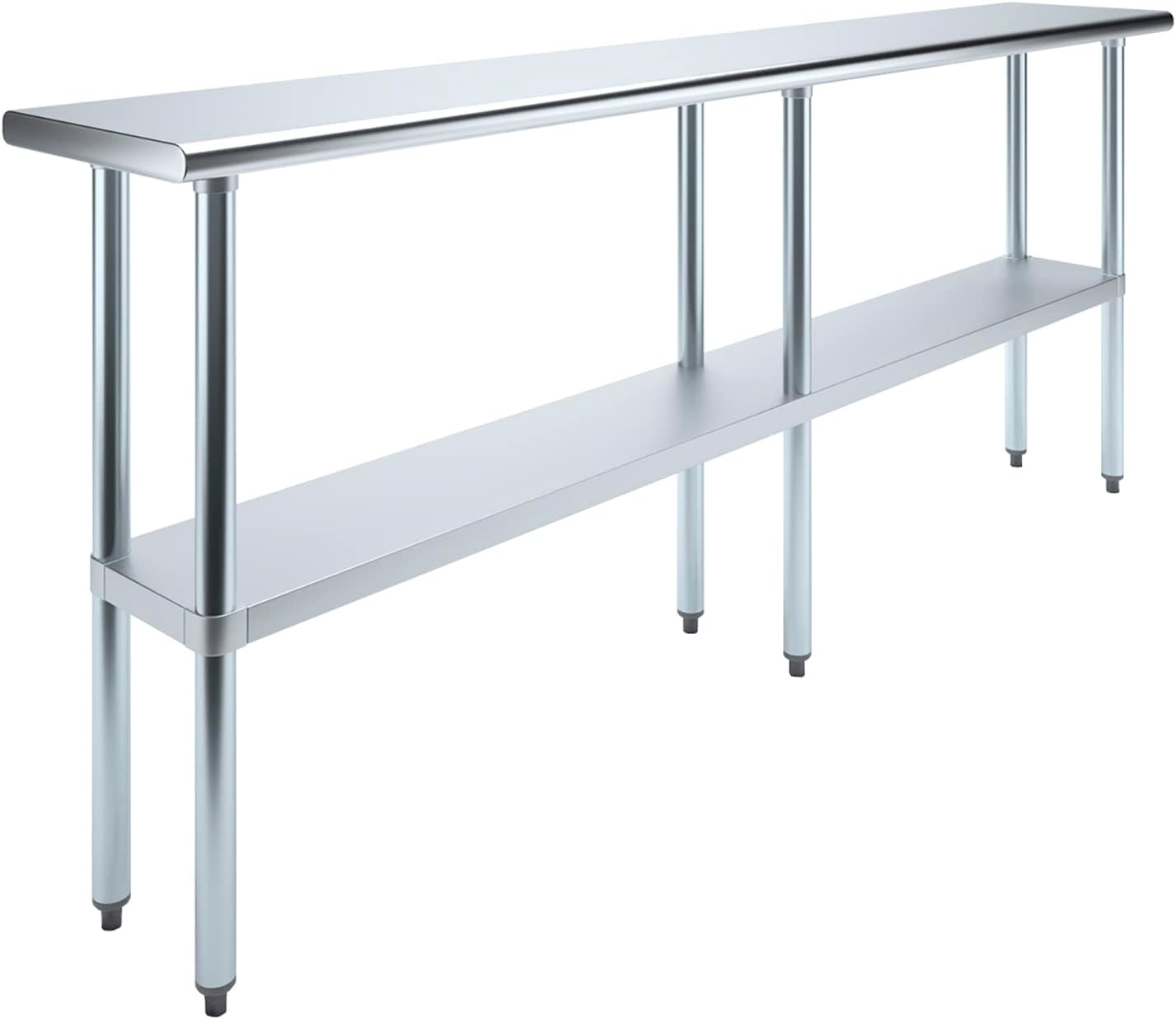 Heavy-Duty Stainless Steel Work Table for Kitchen and Garage