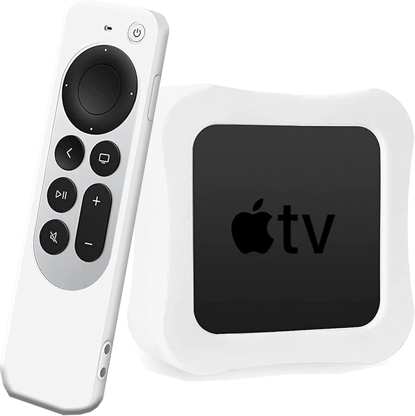 NINKI Silicone White Case Apple TV 4K 6th Gen 2021 (2-PACK)
