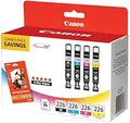 Canon CLI226 Color Pack with Photo Paper - Photo-Ready Prints