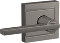 SCHLAGE Latitude Lever with Upland Trim Satin Nickel - Sleek Hall