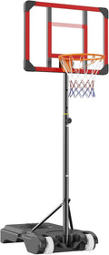 Portable Adjustable Basketball Hoop with Weighted Base