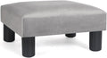 Small Foot Rest Stool Ottoman 15 in - Compact Upholstered Footstool