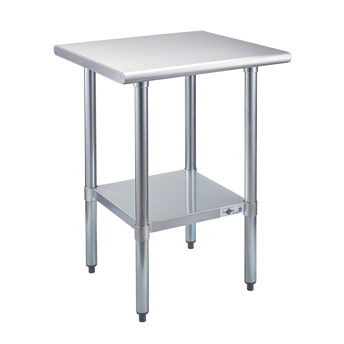 Profeeshaw Stainless Steel Prep Table 24x24 Inch for Kitchens