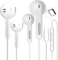 2 Pack USB C Headphones for iPhone 16/15 Series - Wired HiFi Earbuds
