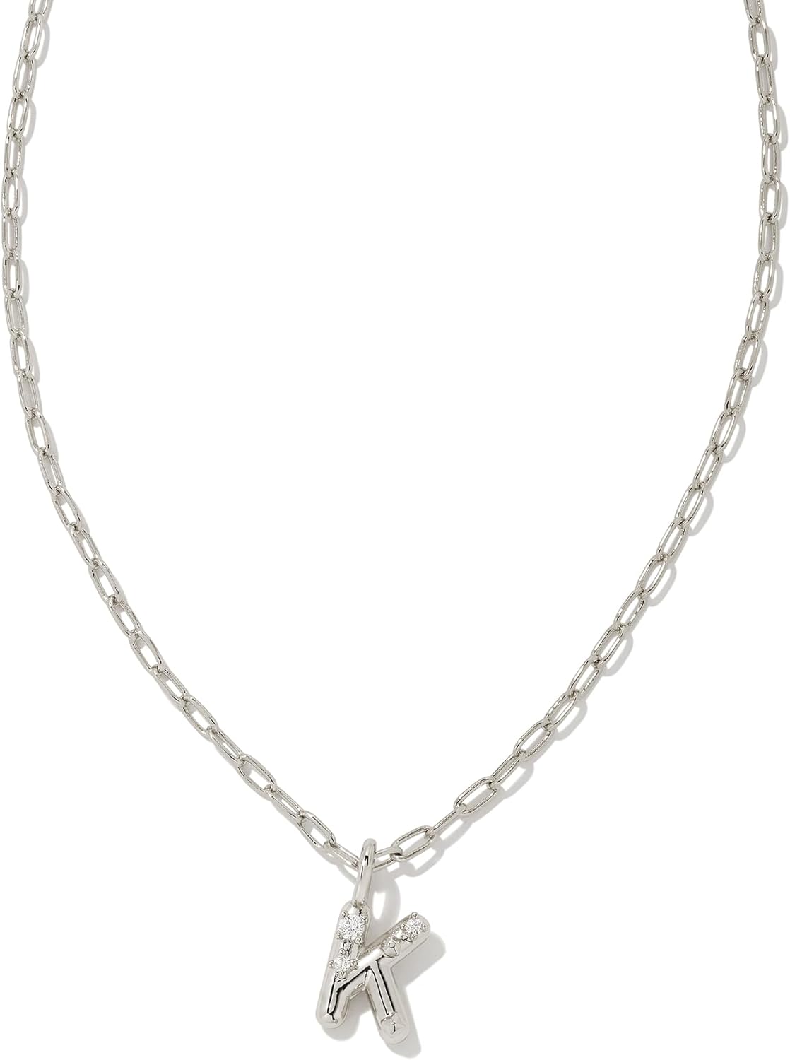 Kendra Scott Crystal Letter Short Pendant Necklace for Women