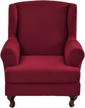 CRFATOP 2 Piece Stretch Wingback Chair Cover for Living Room