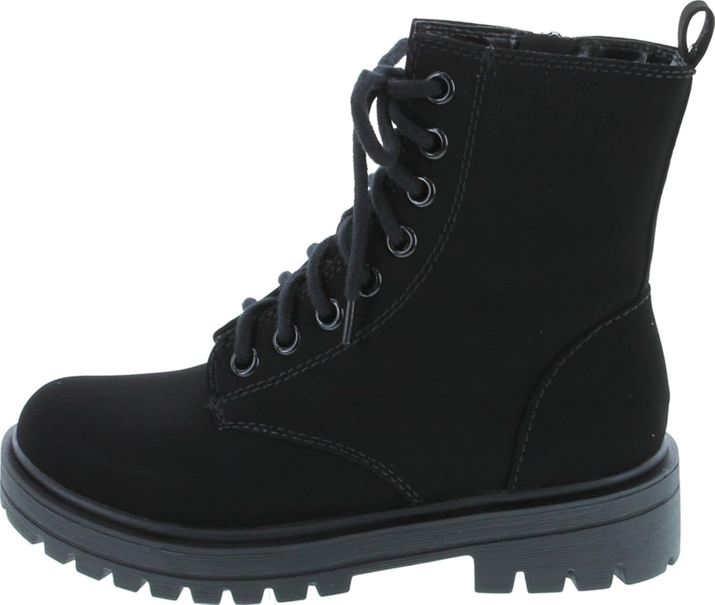 Soda FIRM Combat Ankle Bootie with Lug Sole and Zipper