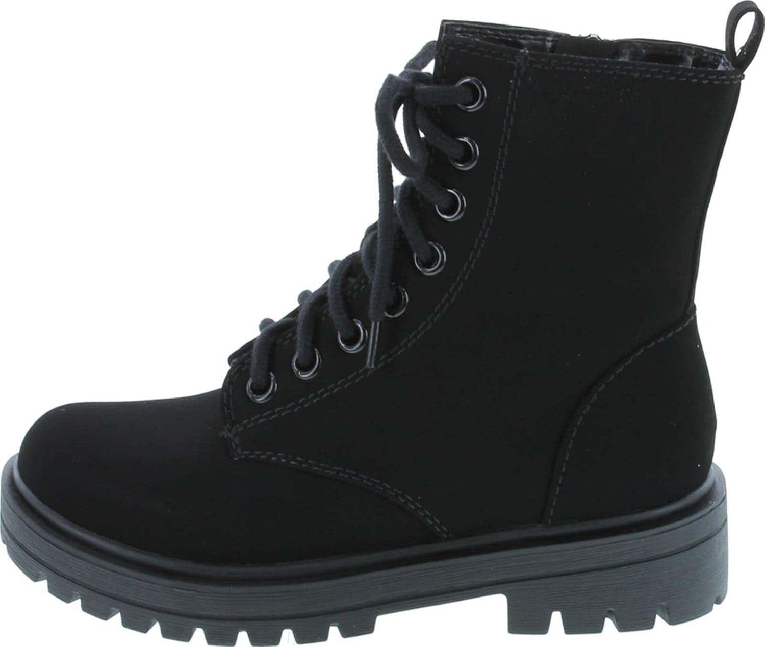 Soda FIRM Combat Ankle Bootie with Lug Sole and Zipper