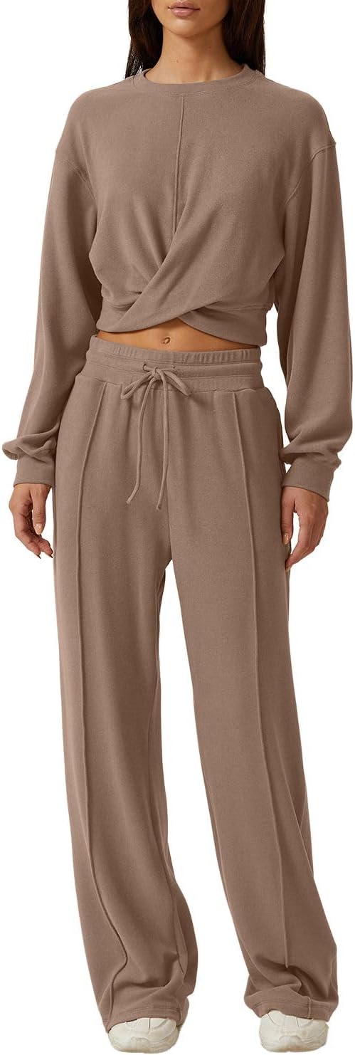 QINSEN Women 2 Piece Outfits Sweatsuit Set for Cozy Comfort