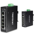 5-Port Gigabit Industrial DIN-Rail Switch - Rugged 10 Gbps Network