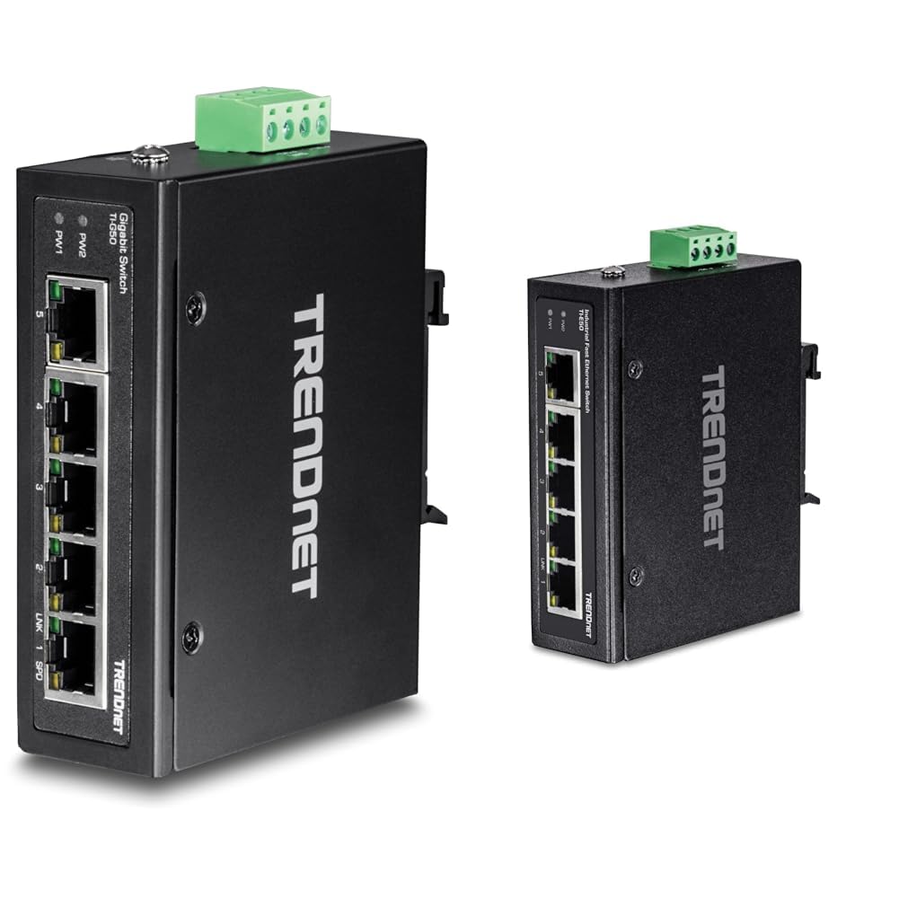 5-Port Industrial DIN-Rail Gigabit Switch with 10 Gbps Speed