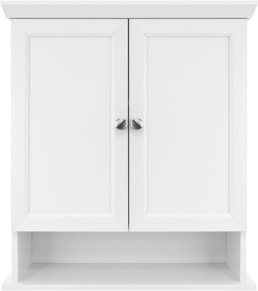 MCS 23x26 White Medicine Cabinet Organizer for Bathroom Storage