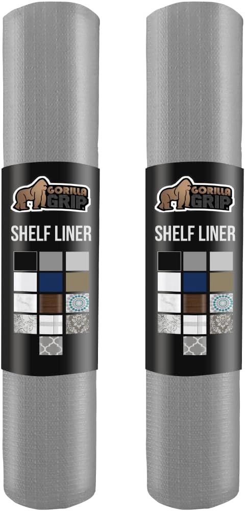GORILLA GRIP Non Adhesive Drawer and Shelf Liner for Easy Use