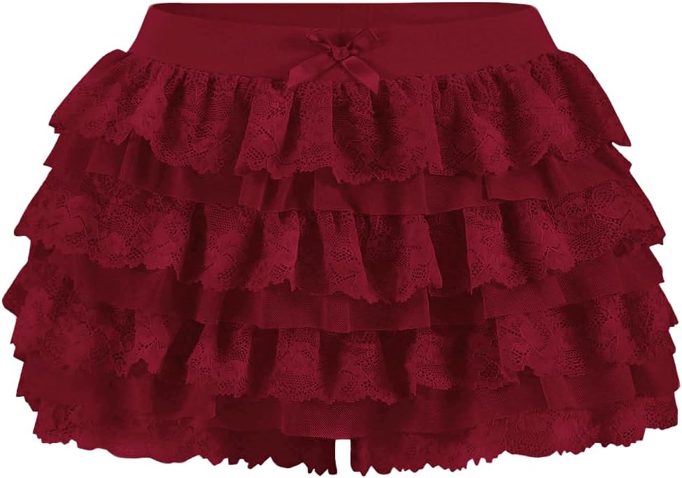 Women Y2K Lace Multi-Layered Bloomers for Trendy Style