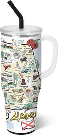 40oz Mega Mug Tumbler with Handle and Straw - Large Insulated