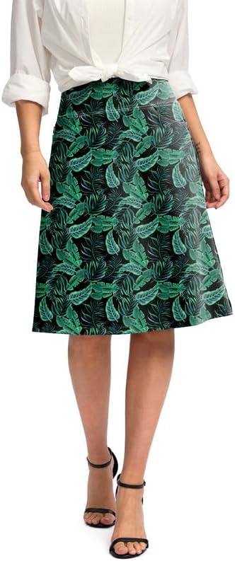Viodia 25in Knee Length Skorts for Women with Zipper Pockets