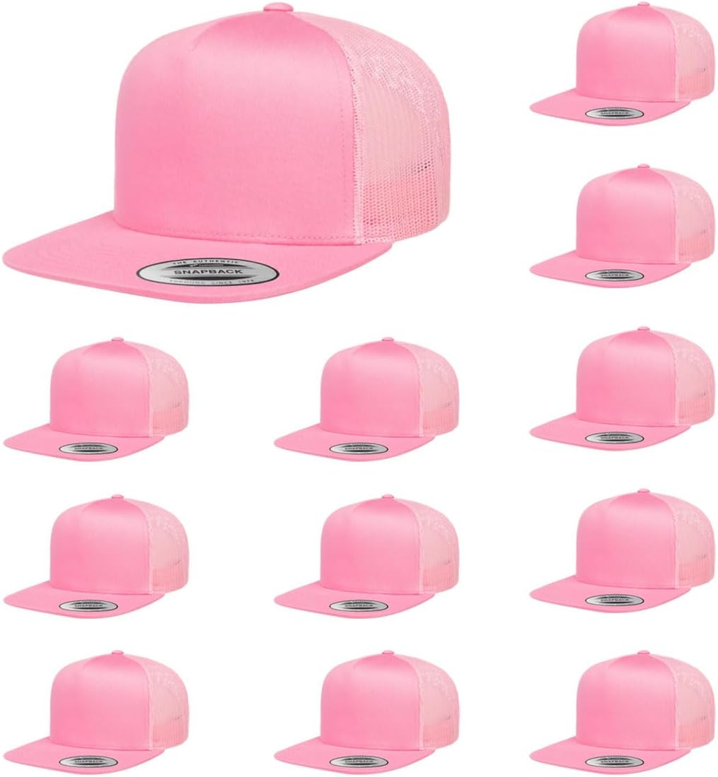 Yupoong 5-Panel Classic Trucker Cap with High Profile Design