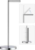 Toilet Paper Holder Stand Freestanding Tissue Roll Holder - Holds 4