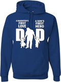 Dad Hooded Sweatshirt for Men - Fathers Day Love Graphic Hoodie