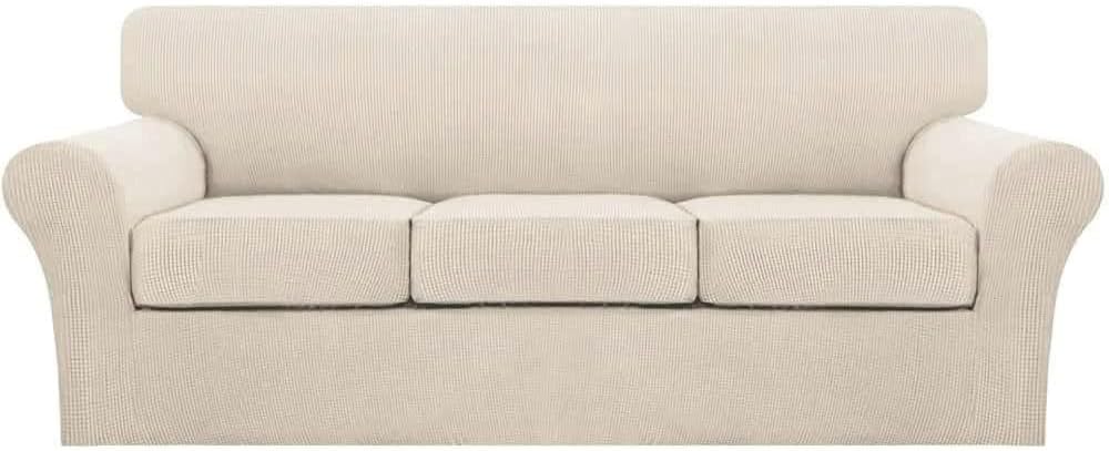 Turquoize 4 Piece Couch Cover for 3 Cushion Sofa Slipcovers