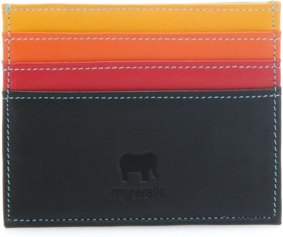 mywalit Double Sided Credit Card Holder - Stylish Leather Design