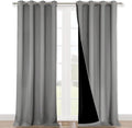 NICETOWN Full Shade Blackout Curtain Panels, Pair - Thermal Noise
