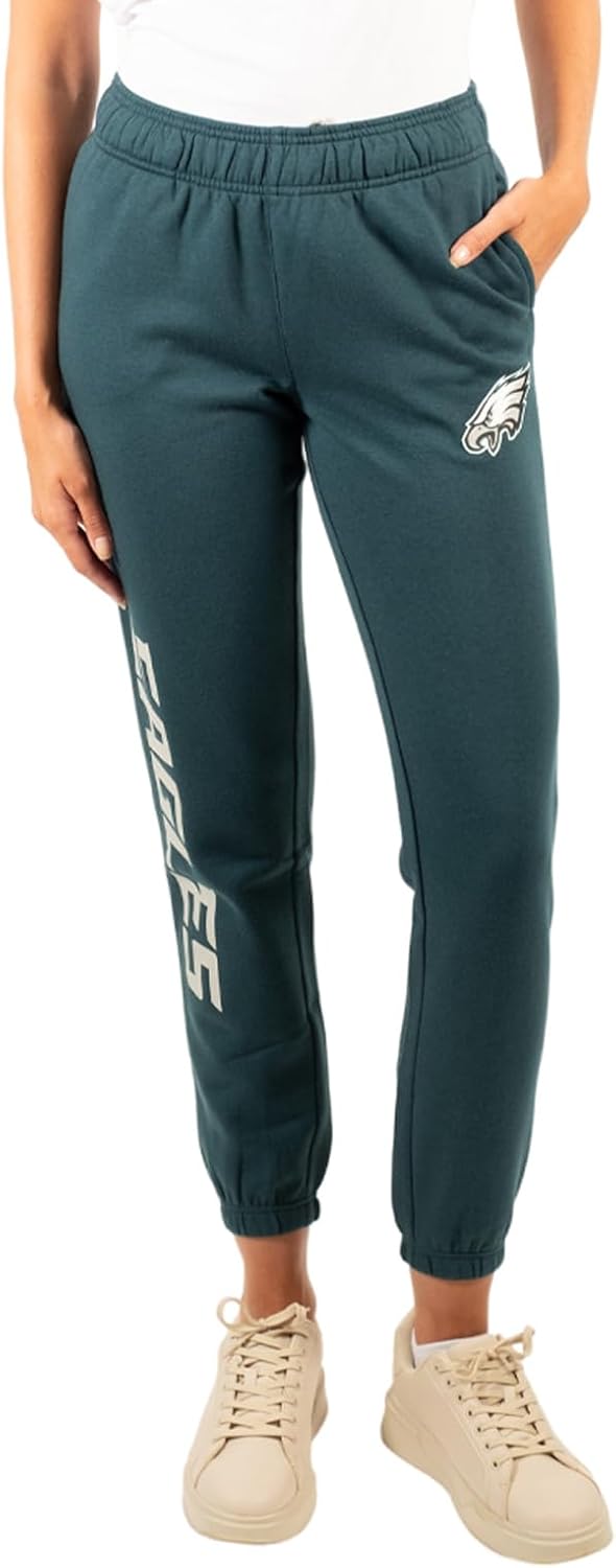 Ultra Game Women's NFL Official Super Soft Sweatpants Joggers