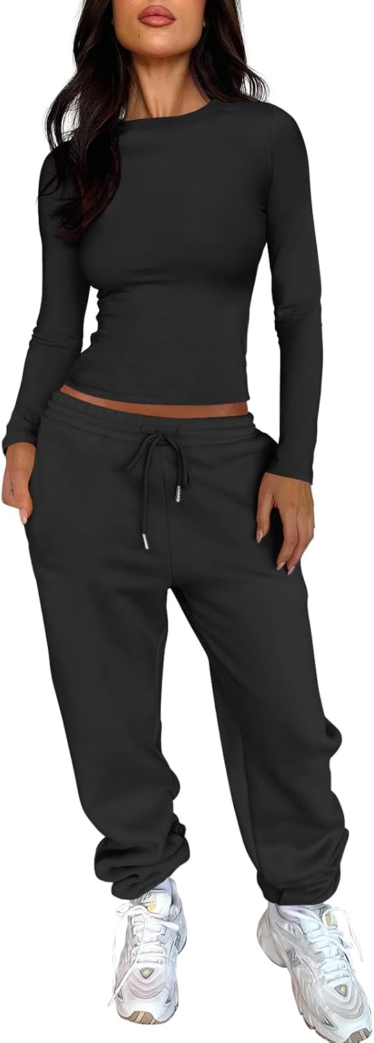ANRABESS Womens 2 Piece Sweatsuits for Fall Fashion Outfits