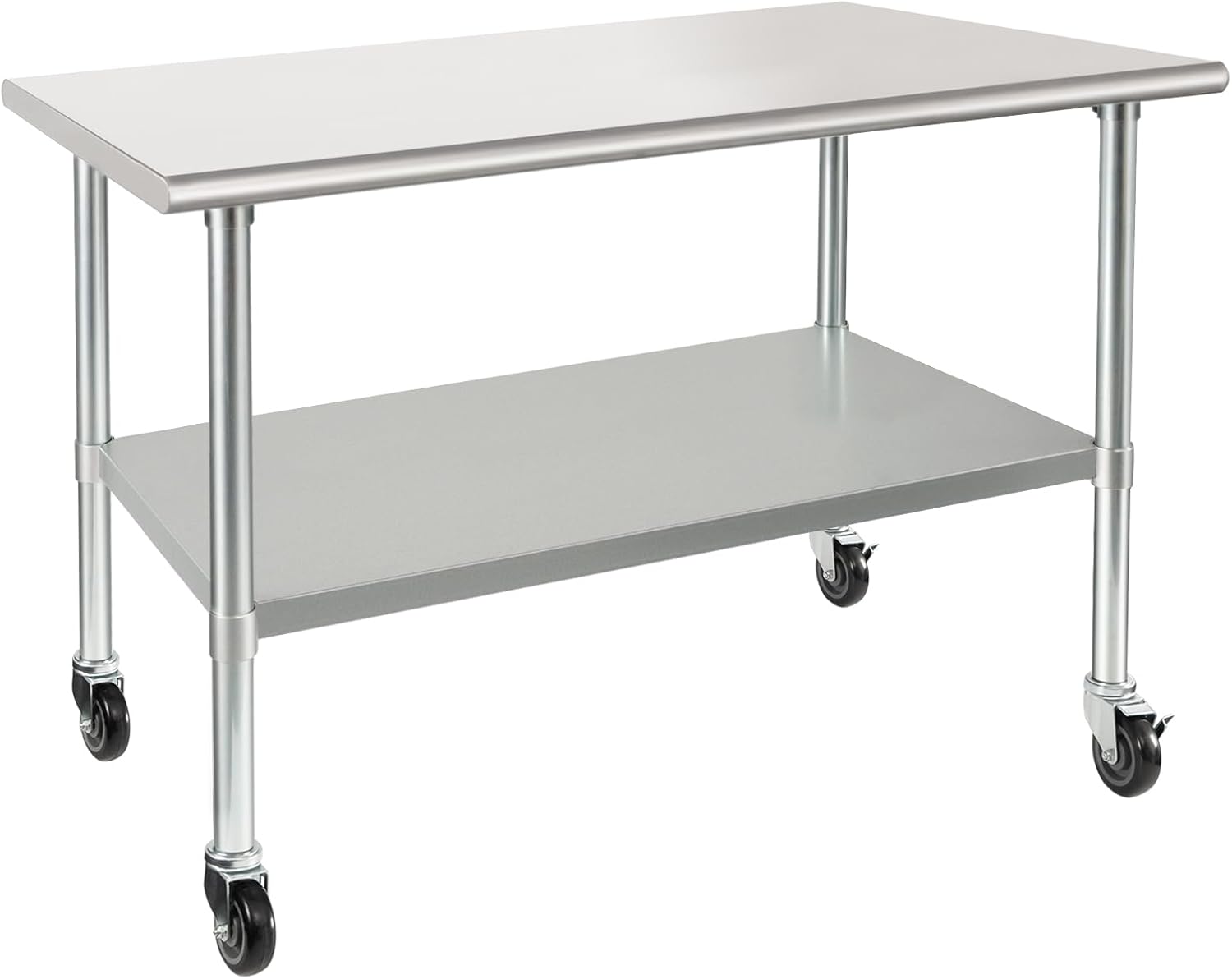 HARDURA Stainless Steel Table with Wheels for Commercial Use