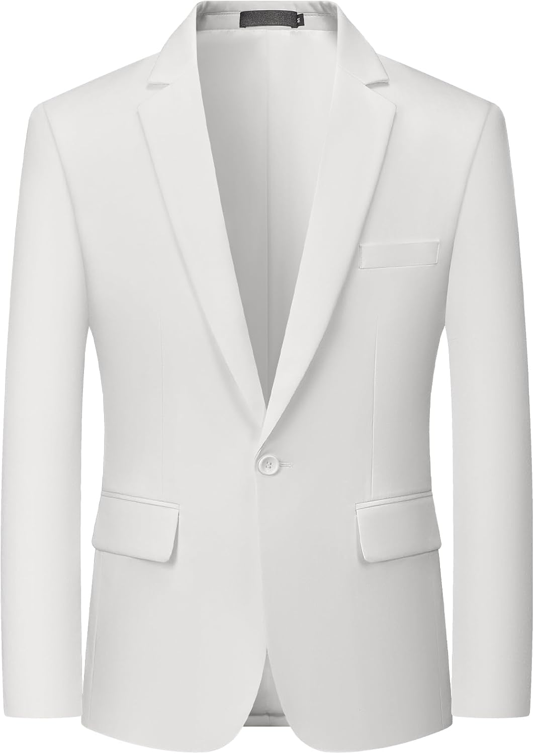 MAGE MALE Men's One Button Suit Jacket for Elegant Style