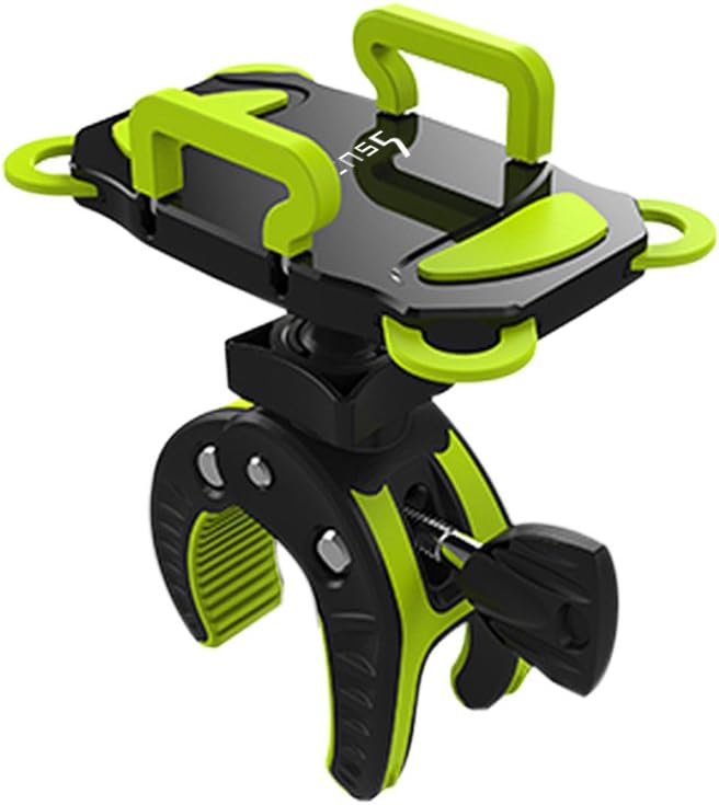 360 Rotating Green Phone Mount - Securely Ride with Ease