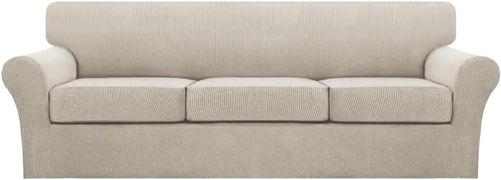 Turquoize 4 Piece Sofa Covers for 3 Cushion Couch Slipcover