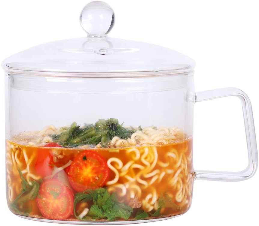 Portable Glass Bowl w/ Lid - Microwave Safe - 44oz Capacity