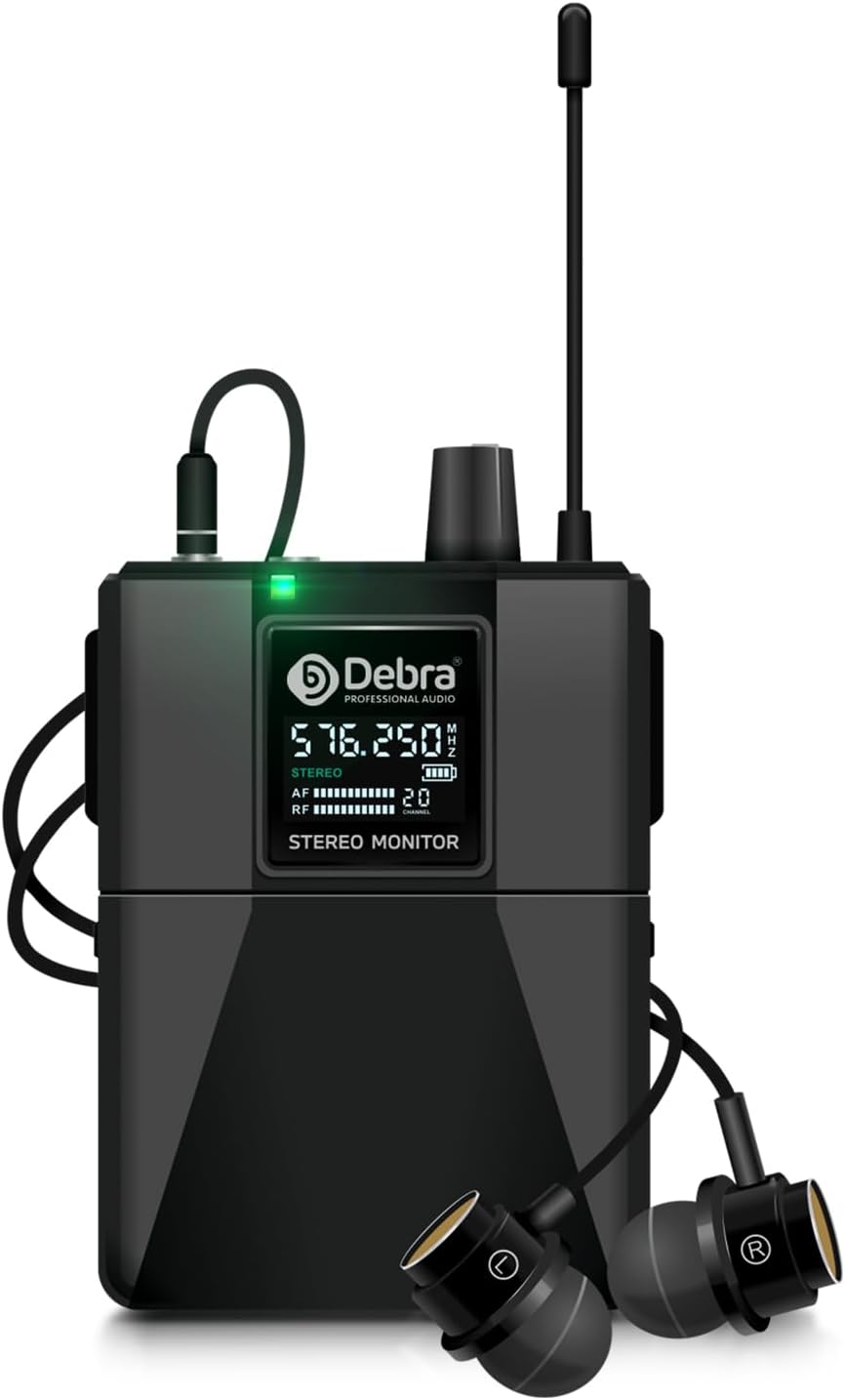 D Debra Pro ST-102 & ST-202 Wireless In Ear Monitor Receiver