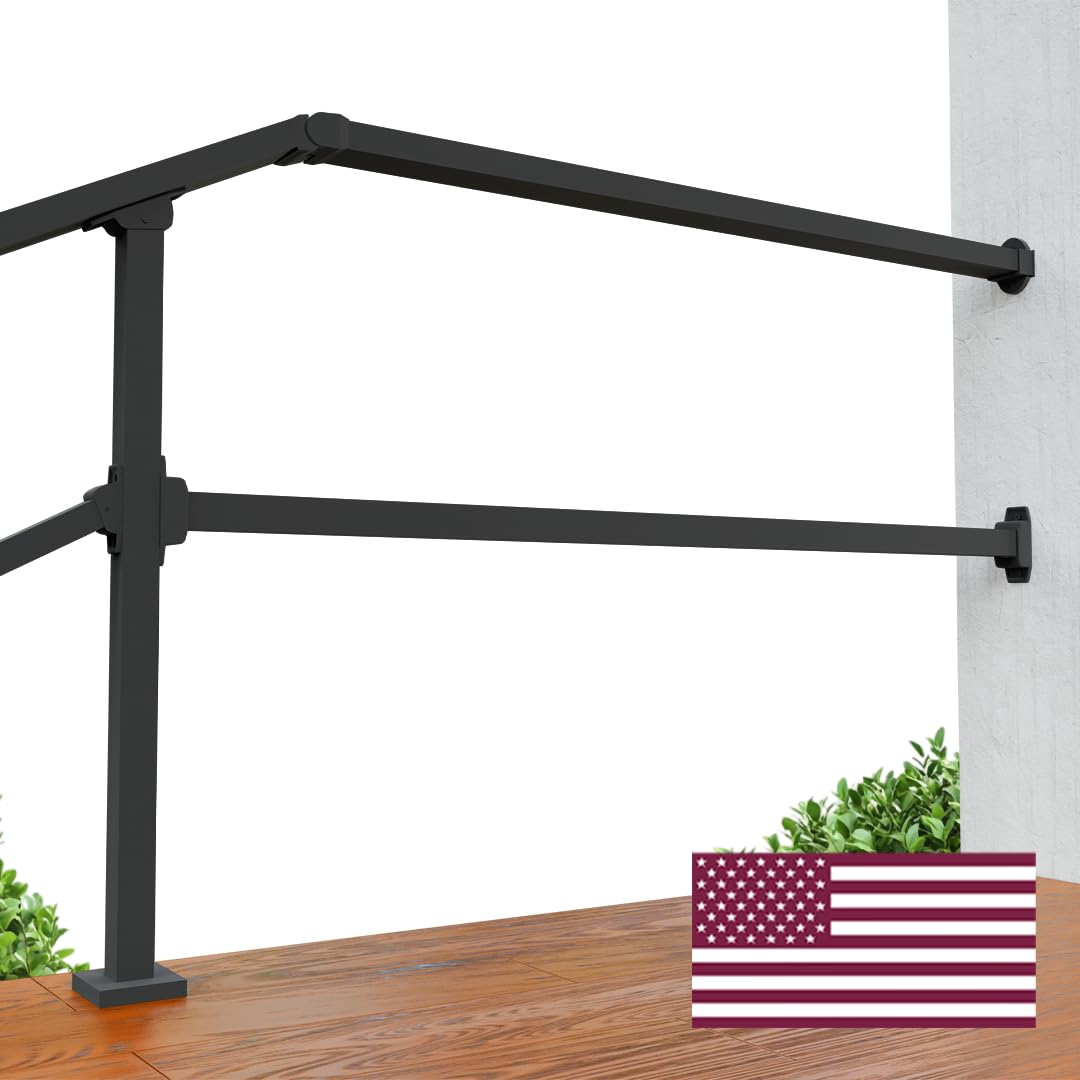 CHR Fence & Rail Hand Rails for Outdoor Steps Extension 4ft