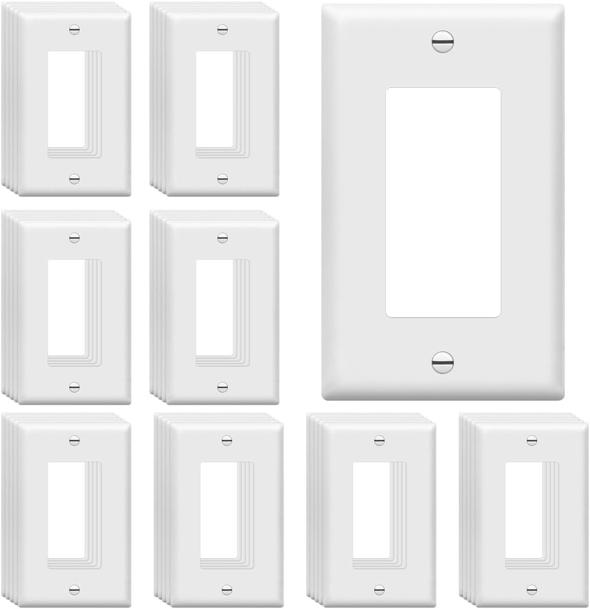 ENERLITES Decorator Light Switch Wall Plate - Durable & Stylish