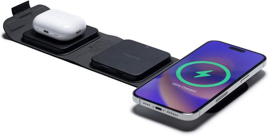 mophie 3-in-1 Magnetic Wireless Charger - Charge Multiple Devices On-The-Go!