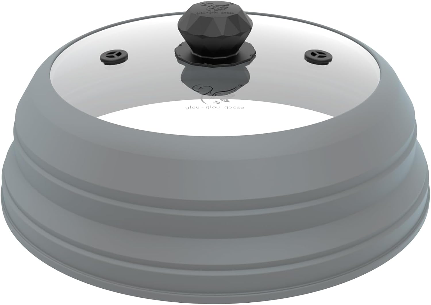 Microwave Splatter Cover Vented Glass Lid for Large Plates