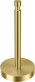 Paper Towel Holder Countertop with Weighted Base - No-Tip Gold