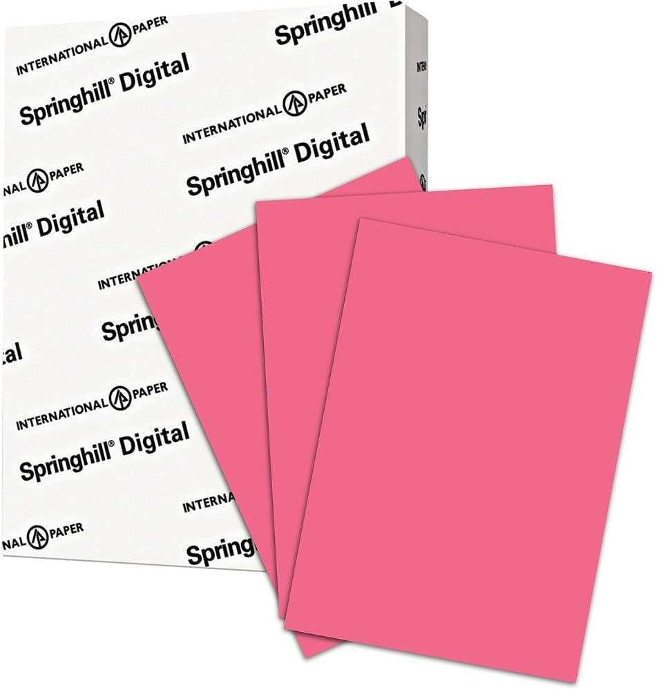 Springhill 8.5 x 11 Cherry Red Cardstock Paper for Printing